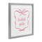 Stupell Industries Bookish Girlie with Bow Framed Print Under Glass, design by Lucille Price